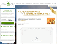 Tablet Screenshot of hotel-stolz.at